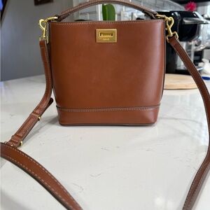 Mango mini shopper bag with metallic detail